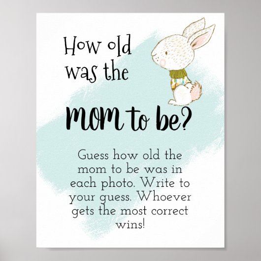 Hoe oud moet de moeder zijn? Bunny Poster (Voorkant)