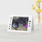 HOE OUD OF U GEZEGDE U BENT DIT JAAR VRIEND? KAART (Gele Bloem)