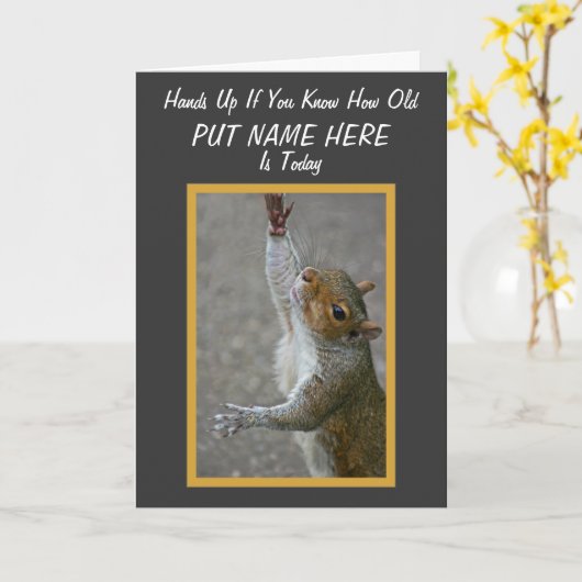 Hoe Oud? ~ 'over Hill Kaart (Gele Bloem)