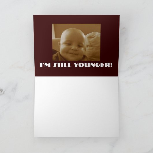 Hoe oud u? bent! kaart (Binnen)