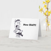 Hoe oud Verjaardag Kaart (Gele Bloem)