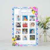 Hoe oud waren bruid en bruidegom Vrijgezellenfeest (Staand voorkant)