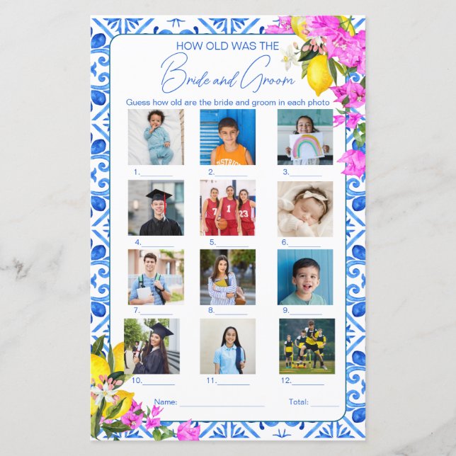 Hoe oud waren bruid en bruidegom Vrijgezellenfeest (Voorkant)