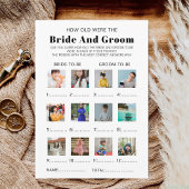 Hoe oud waren de bruid en bruidegom Bruidsjonker s Kaart