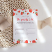 Hoe oud waren de ouders, Berry Sweet Baby shower Kaart