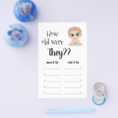 Hoe oud waren ze? Baby jongen Flyer (Enkel)