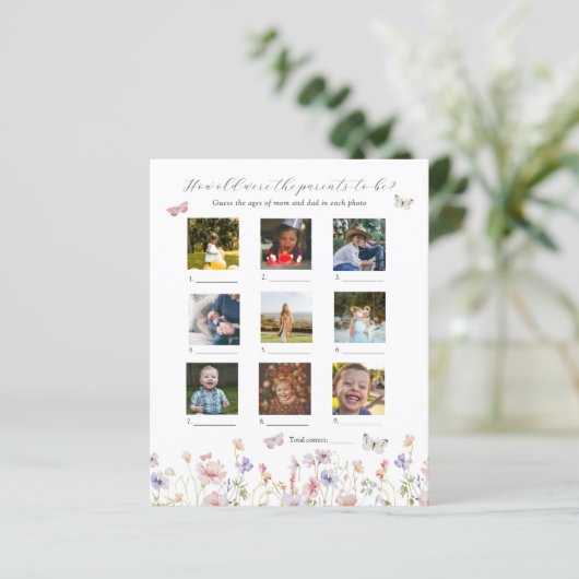 Hoe oud waren ze Baby shower? (Staand voorkant)