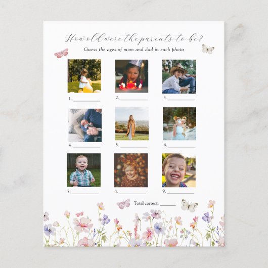 Hoe oud waren ze Baby shower? (Voorkant)