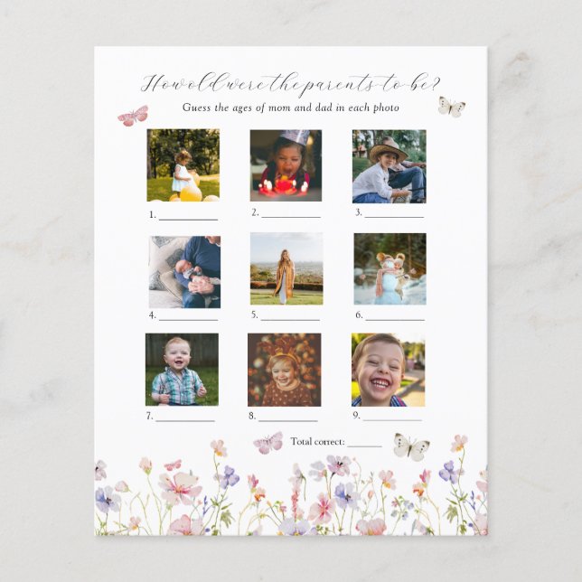 Hoe oud waren ze Baby shower? (Voorkant)