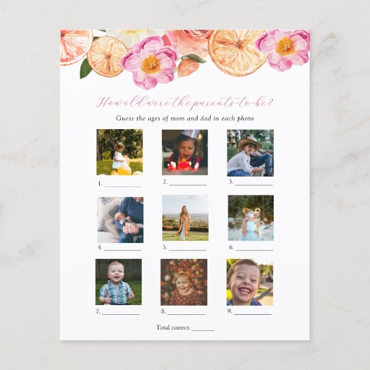 Hoe oud waren ze Baby shower? (Voorkant)