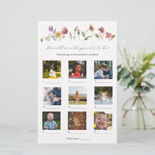 Hoe oud waren ze Baby shower? (Staand voorkant)