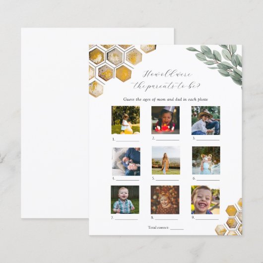 Hoe oud waren ze Baby shower? (Voorkant / Achterkant)