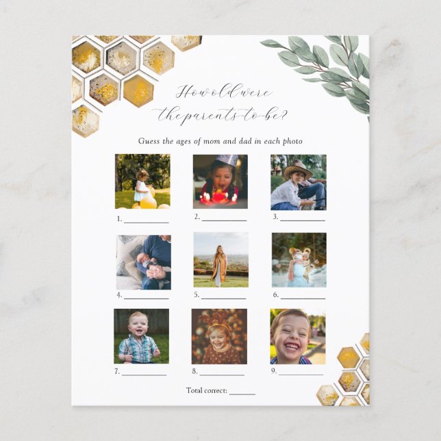 Hoe oud waren ze Baby shower? (Voorkant)