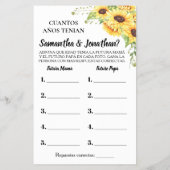 Hoe oud waren ze Baby shower met tweetalige spelka Flyer (Achterkant)