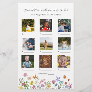 Hoe Oud Waren Ze Baby Shower Spel