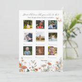 Hoe oud waren ze Baby shower spel Kaart (Staand voorkant)