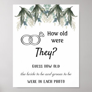 Hoe oud waren ze? Bloemen Poster