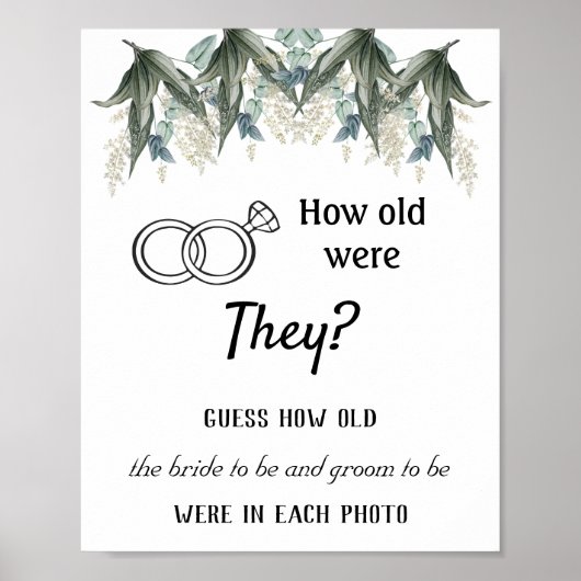 Hoe oud waren ze? Bloemen Poster (Voorkant)