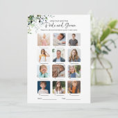 Hoe oud waren ze bruid en bruidegom Vrijgezellenfe Kaart (Staand voorkant)