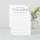 Hoe oud waren ze bruid en bruidegom Vrijgezellenfe Kaart (Staand voorkant)