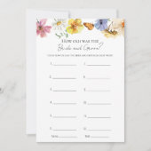 Hoe oud waren ze bruid en bruidegom Vrijgezellenfe Kaart (Voorkant)