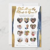 Hoe oud waren ze bruid en bruidegom Vrijgezellenfe Kaart (Voorkant)