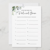 Hoe oud waren ze bruid en bruidegom Vrijgezellenfe Kaart (Voorkant)