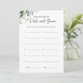 Hoe oud waren ze bruid en bruidegom Vrijgezellenfe Kaart (Staand voorkant)