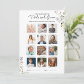 Hoe oud waren ze bruid en bruidegom Vrijgezellenfe Kaart (Staand voorkant)