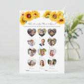 Hoe oud waren ze bruid en bruidegom Vrijgezellenfe Kaart (Staand voorkant)