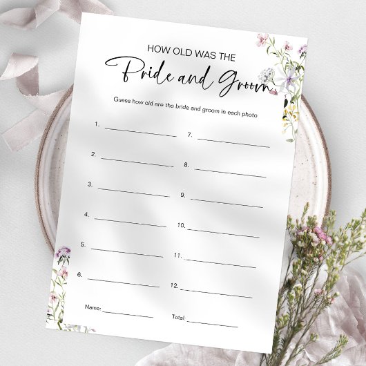 Hoe oud waren ze bruid en bruidegom Vrijgezellenfe Kaart