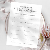Hoe oud waren ze bruid en bruidegom Vrijgezellenfe Kaart
