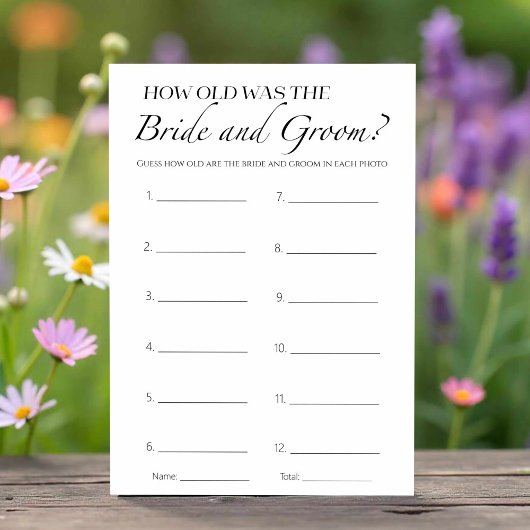 Hoe oud waren ze bruid en bruidegom Vrijgezellenfe Kaart