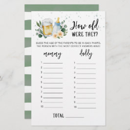 Hoe oud waren ze Game Greenery Baby is aan het gro