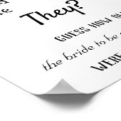 Hoe oud waren ze? Oranje bloemen Poster (Hoek)