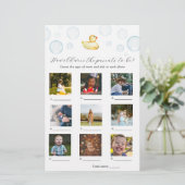 Hoe oud waren ze Rubber Duck Baby shower spel (Staand voorkant)