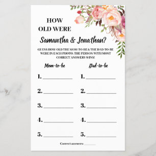 Hoe oud waren ze toen ze tweetalige roze spelkaart flyer