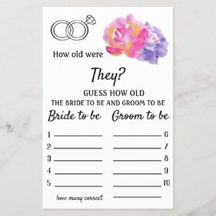 Hoe oud waren ze? - Violet Flowers Flyer