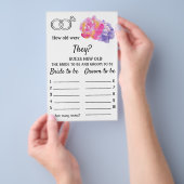 Hoe oud waren ze? - Violet Flowers Flyer (Hand)