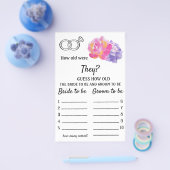 Hoe oud waren ze? - Violet Flowers Flyer (Enkel)