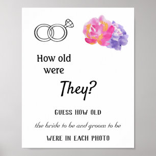 Hoe oud waren ze? - Violet Flowers Poster