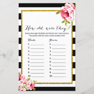 Hoe oud waren ze? Vrijgezellenfeest Game