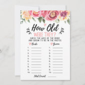 Hoe oud waren ze Vrijgezellenfeest of Hen Party Ka Kaart (Voorkant)