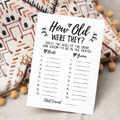 Hoe oud waren ze Vrijgezellenfeest of Hen Party Ka Kaart