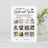 Hoe oud waren zij Raad de leeftijd Bruids douche s Kaart (Staand voorkant)