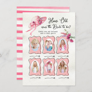 Hoe oud was Bride Derby Pink Pet Bruidsspel Kaart