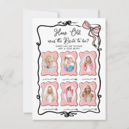 Hoe oud was bruid Hand getrokken boog bruids spel Kaart