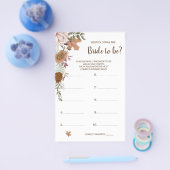 Hoe oud was de Boho-herfst Bruiloftsspelkaart Flye Flyer (Enkel)