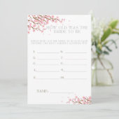 Hoe oud was de bride om het Vrijgezellenfeest spel Bedankkaart (Staand voorkant)