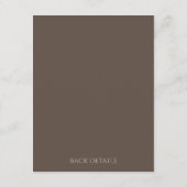 Hoe oud was de bride om Vrijgezellenfeest te worde Informatiekaartje (Achterkant)